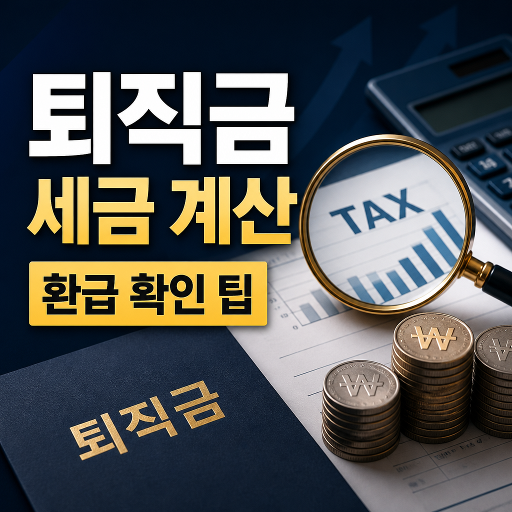 퇴직금 세금 계산 기준과 확인 포인트