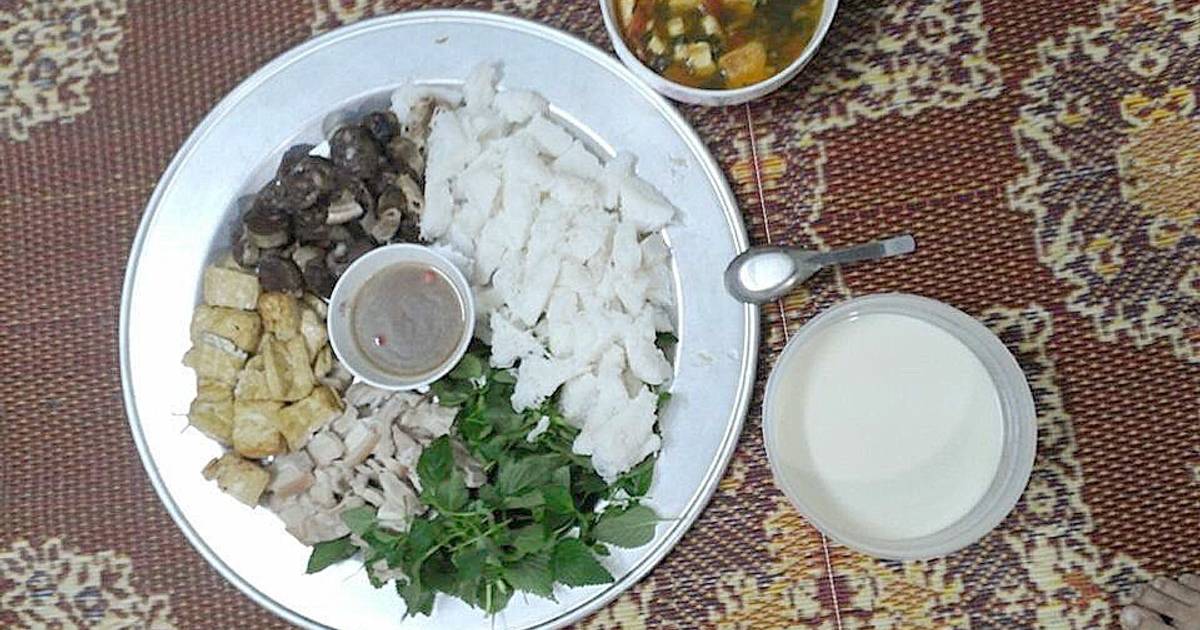 Bún đậu mâm