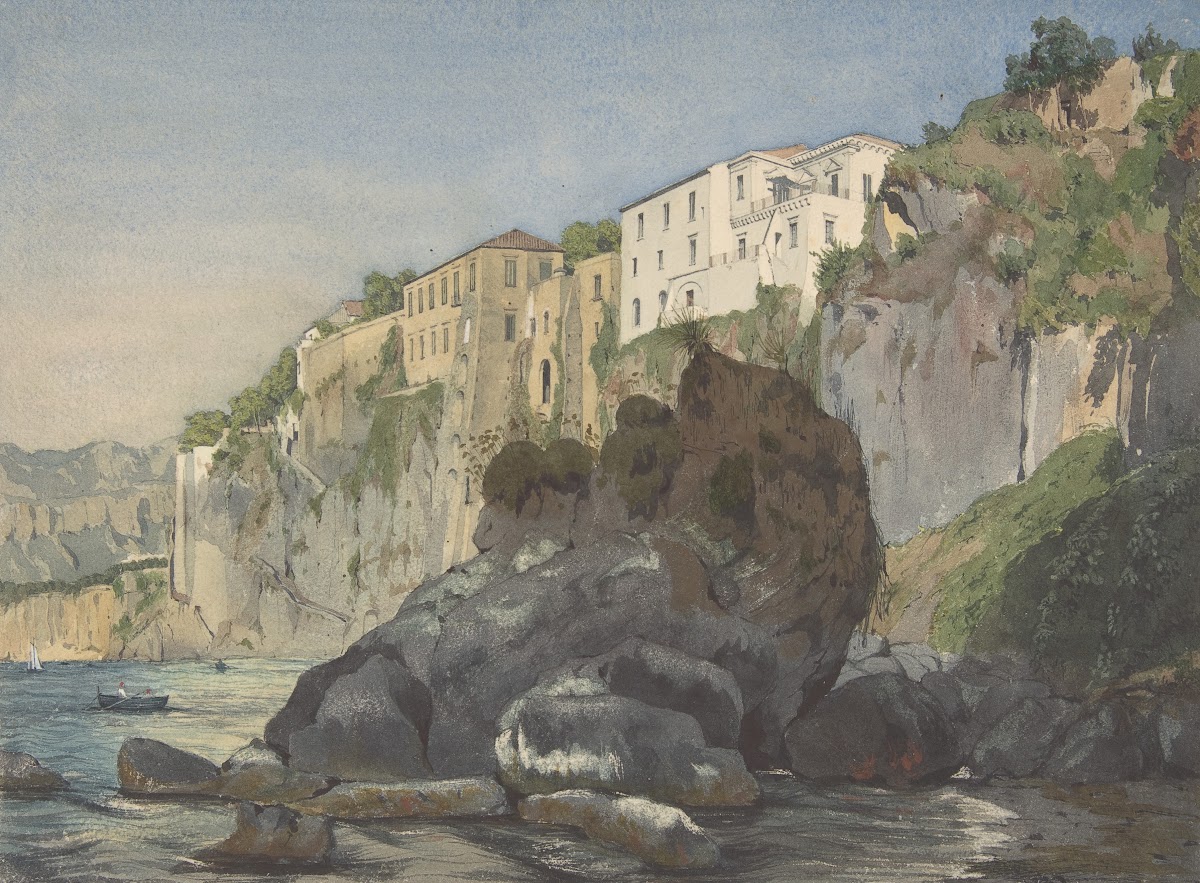 Houses at Sorrento mid 19th century