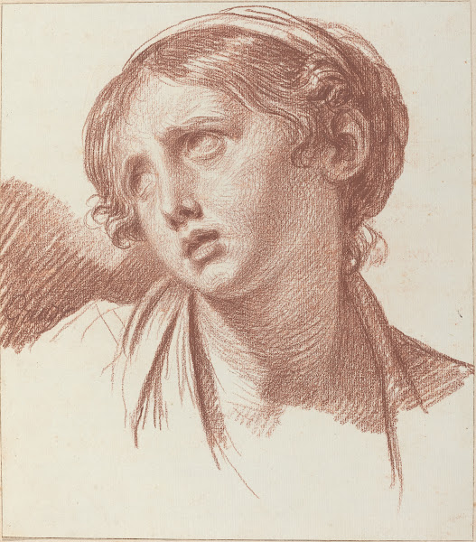A Young Girl Looking Upward c 1778