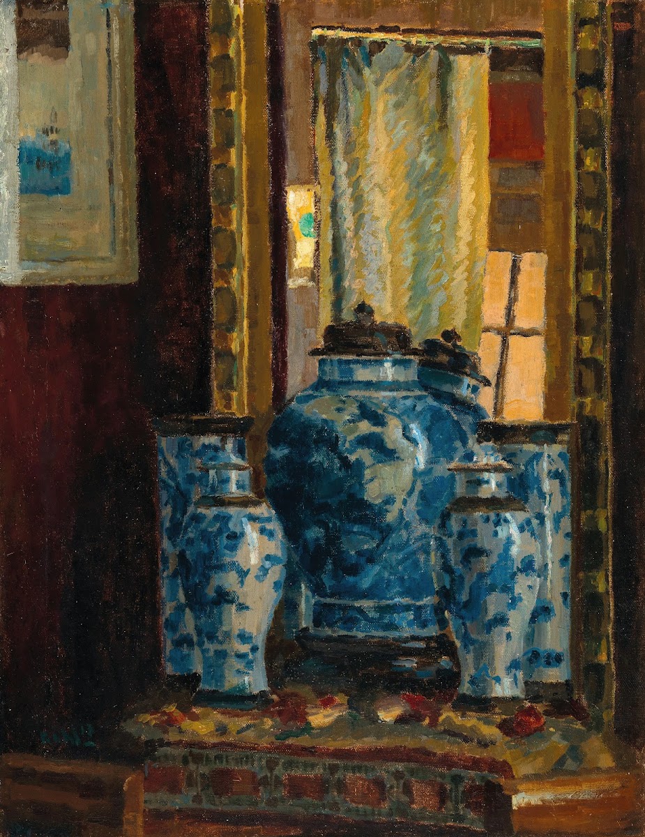 Still Life with an Asian Vase and a Mirror 1913