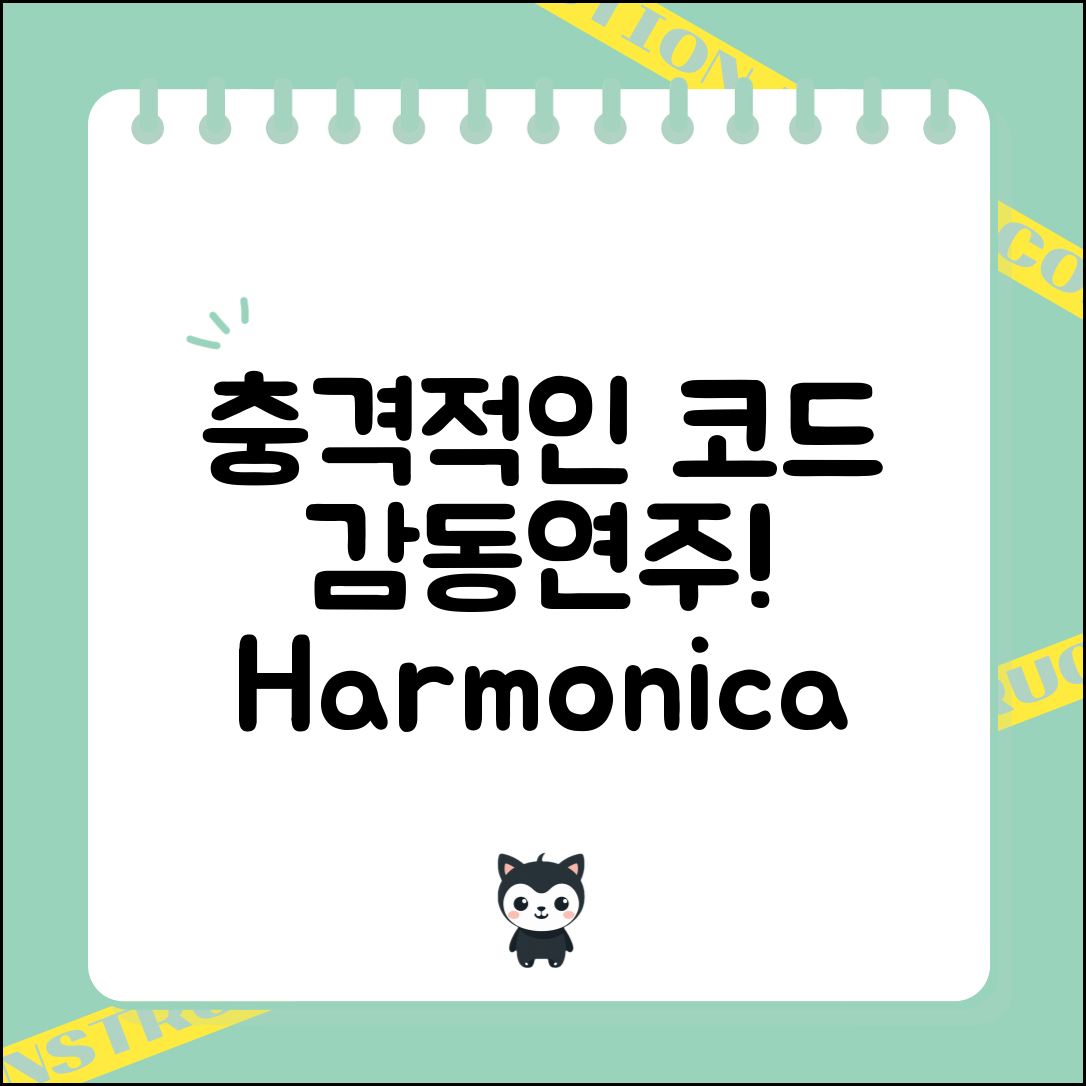 충격적인 코드하모니카 연주로 감동받다!