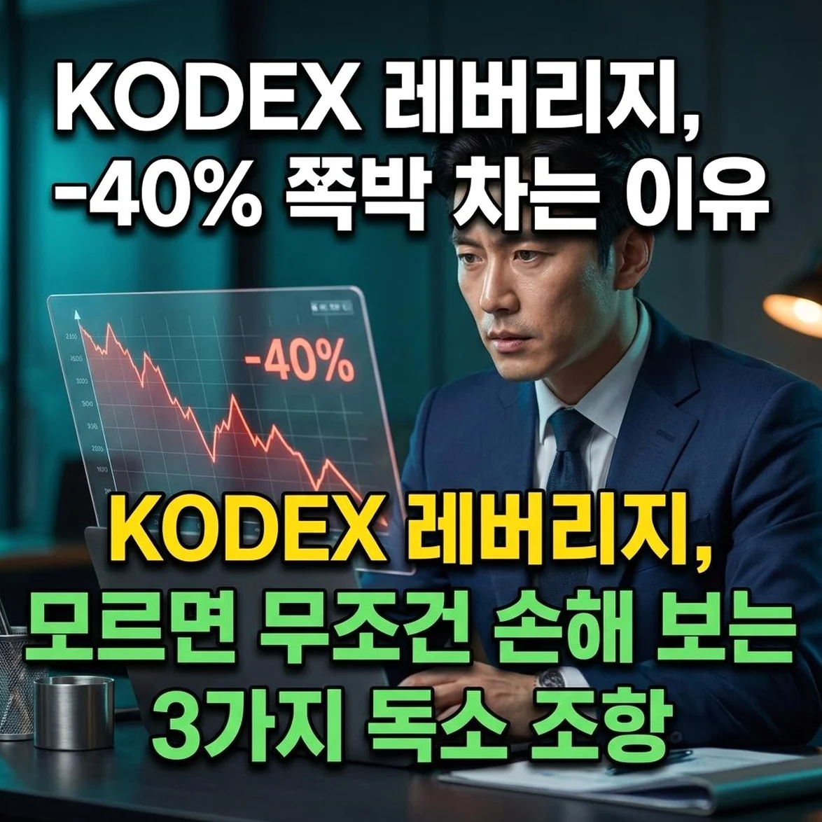 KODEX 레버리지, 장기 투자했다가 원금 40% 날려버리는 치명적 실수와 세금 절약법