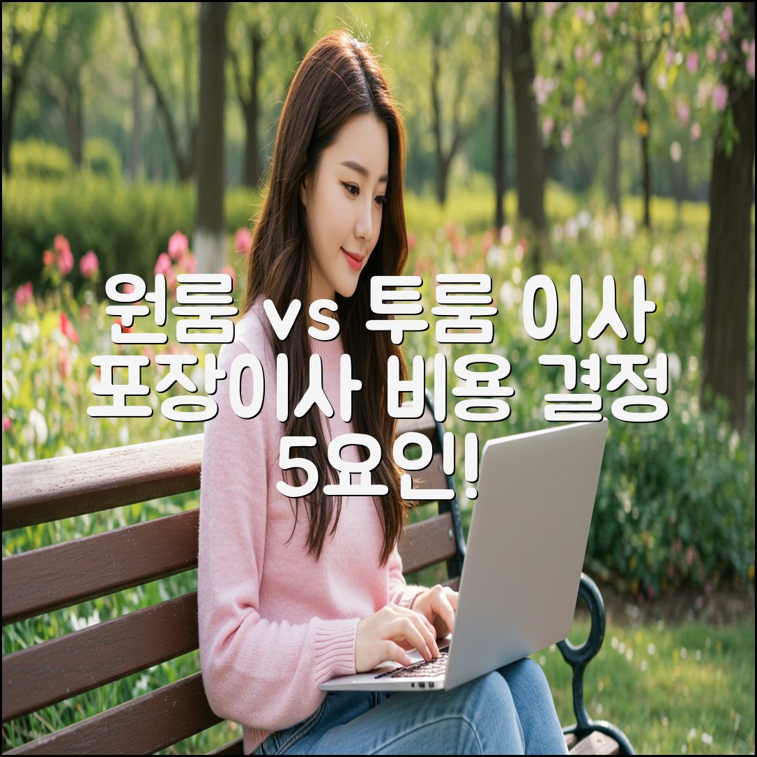 원룸 vs 투룸 포장이사: 비용 결정 5가지 요인!