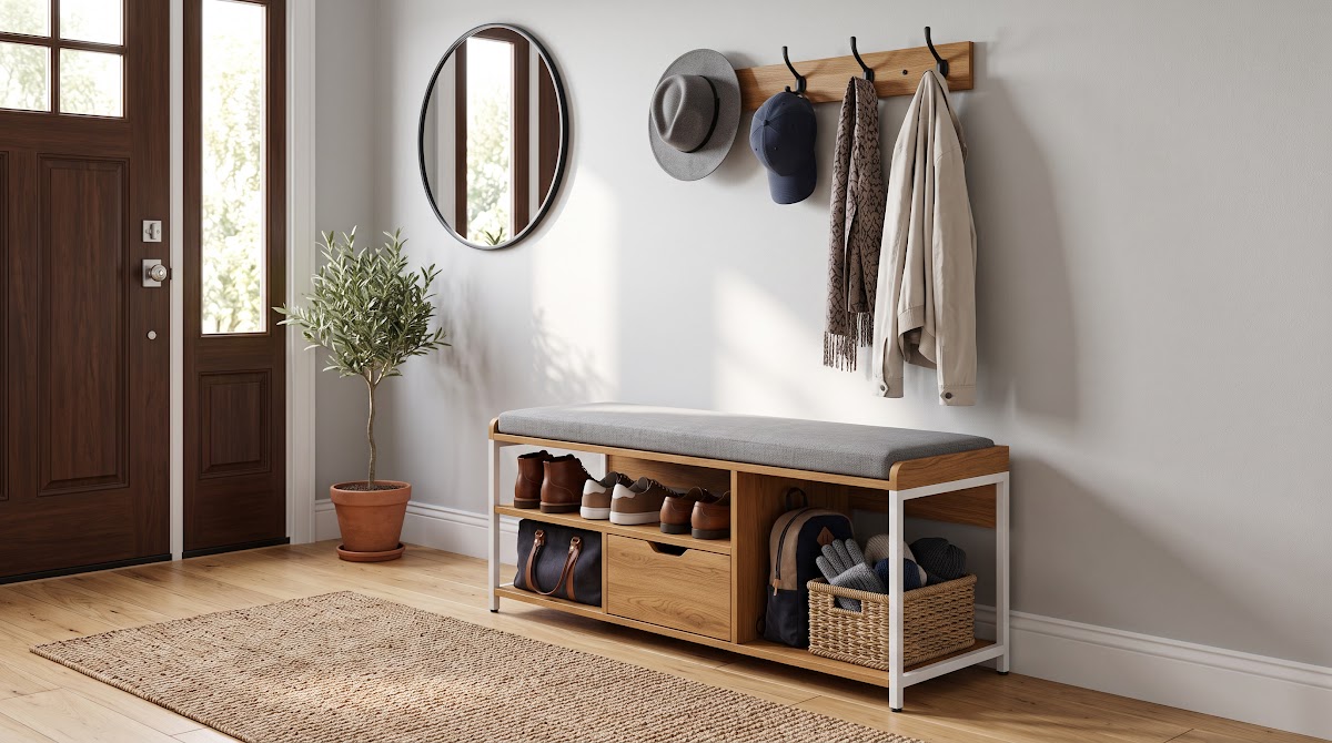 Best Entryway Benches with Storage for Small Homes (2026) - BEST COMPACT — IN CONTEXT