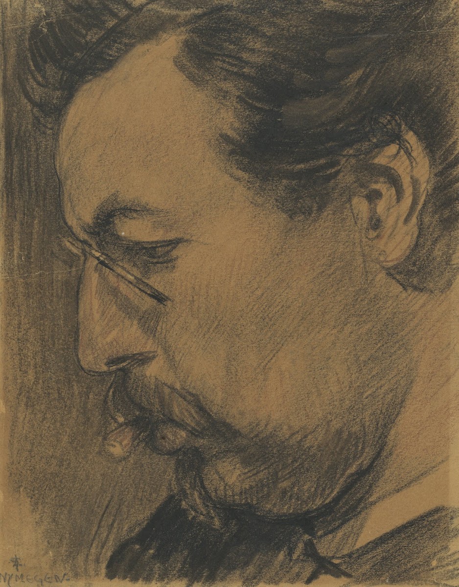 Portret van de kunstschilder Leendert Adriaan Schilt 1907   1909