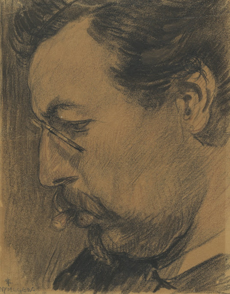 Portret van de kunstschilder Leendert Adriaan Schilt 1907   1909