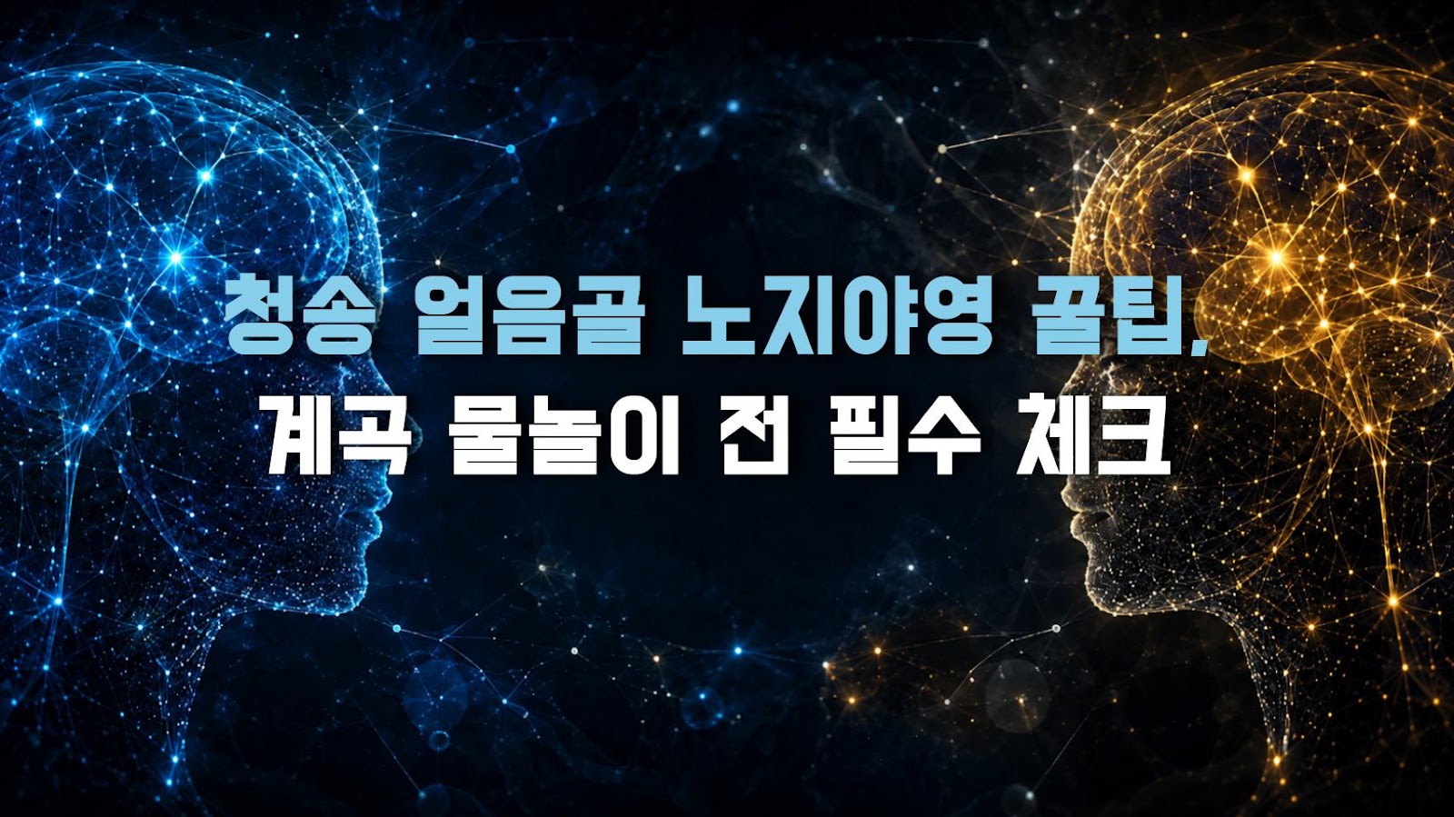 청송 얼음골 노지야영 꿀팁, 계곡 물놀이 전 필수 체크