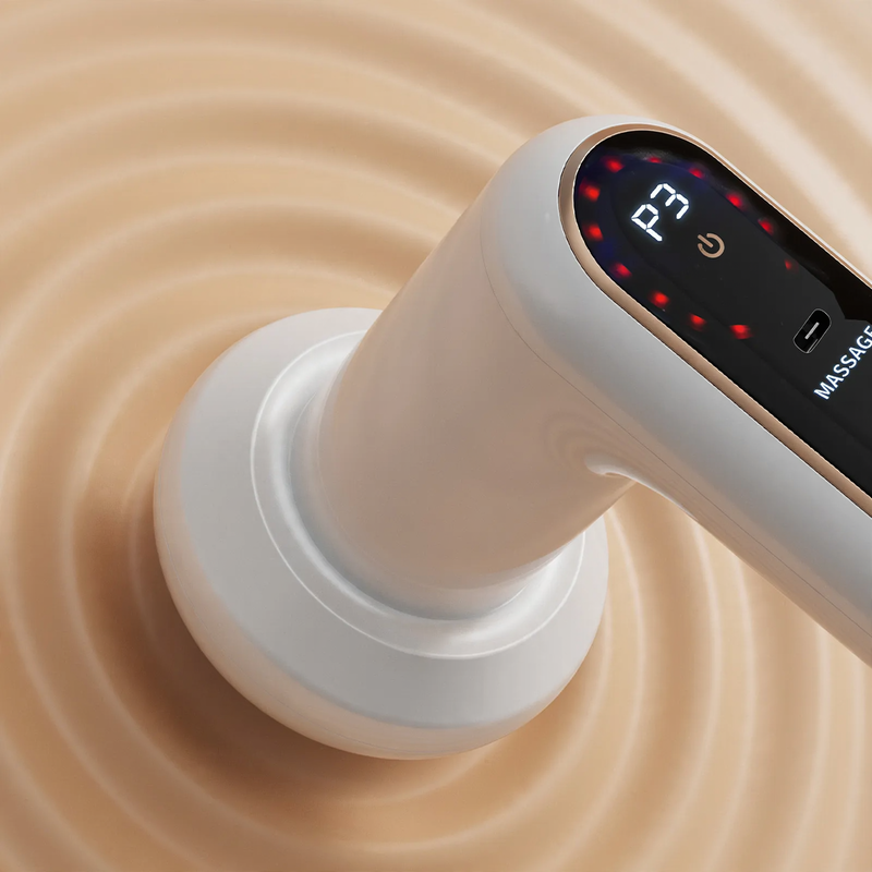 Portable electric massager with vibration