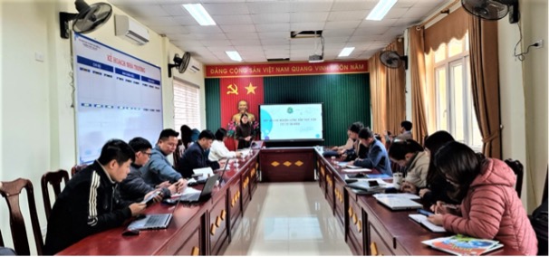 Hoạt động hỗ trợ, kết nối và phục vụ cộng đồng tại Vân Hồ của Bộ môn Địa lý tháng 2 năm 2023