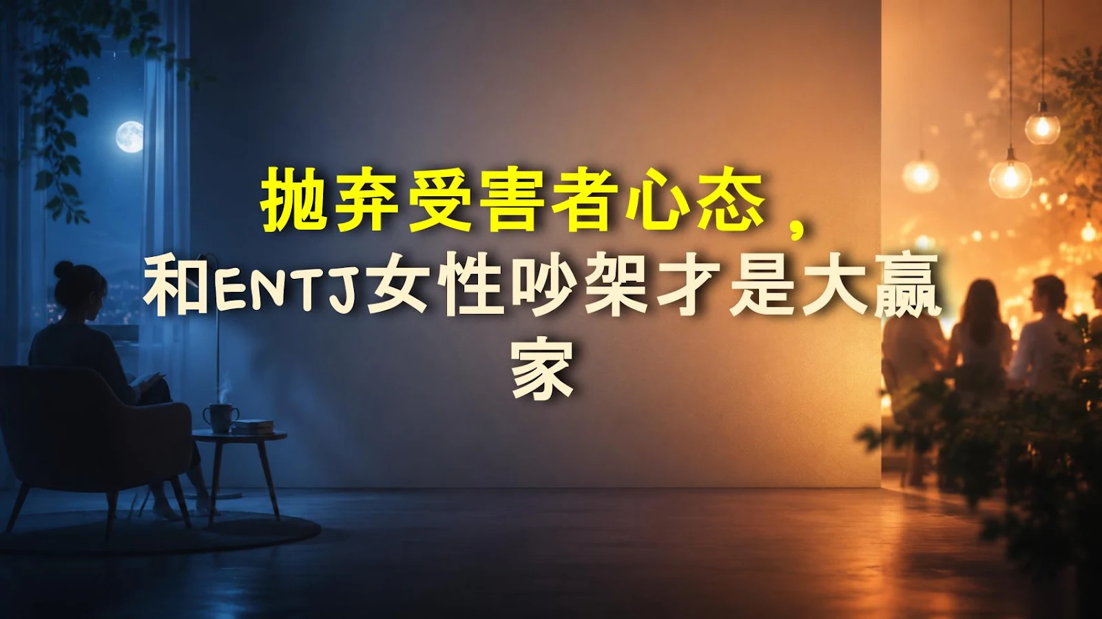 抛弃受害者心态，和ENTJ女性吵架才是大赢家