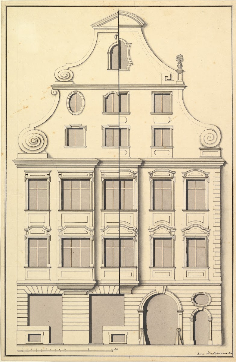 Drawing for the Street Elevation of a Town House 1729
