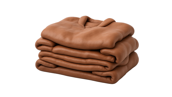 A leather garment neatly folded — Origin Bible Week 3 Forbidden Fruit free image