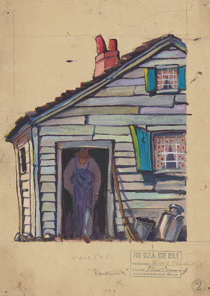 Blood and Thunder Sketch no 1 House Exterior 1934 1943