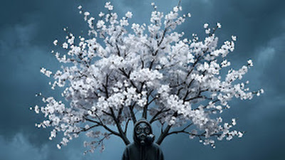 High-Tech Circuit Board with Blue LEDs