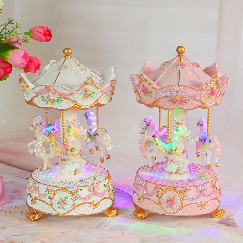 Carousel Music Box with Lighting