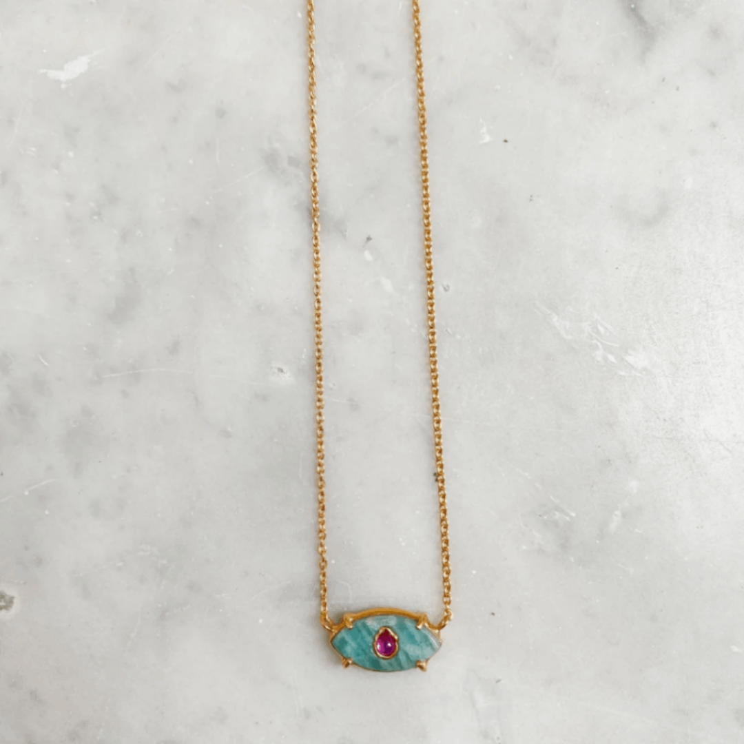Колье Ayin baby AMAZONITE