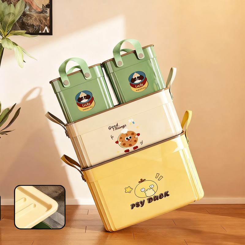 PP plastic storage box, flat