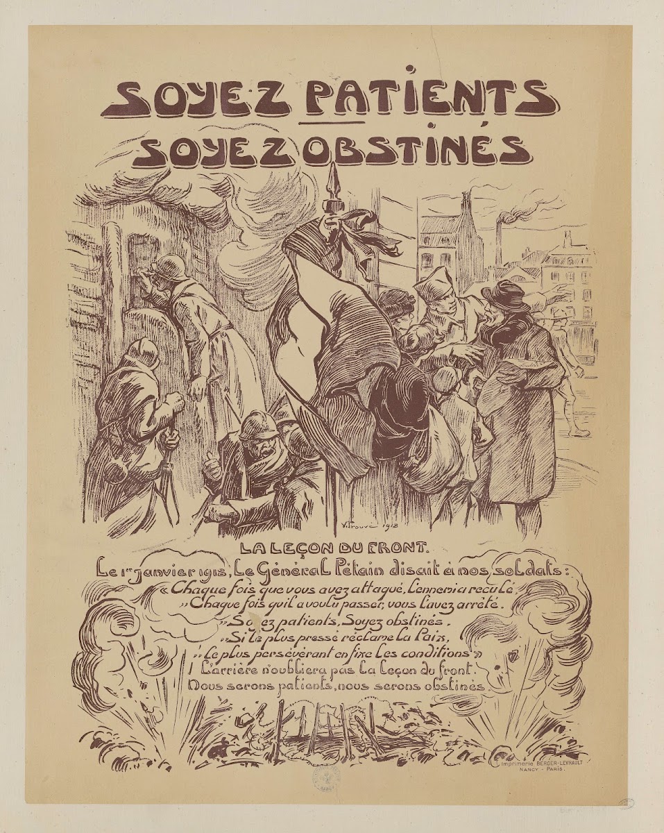 Soyez patients soyez obstinés 1918