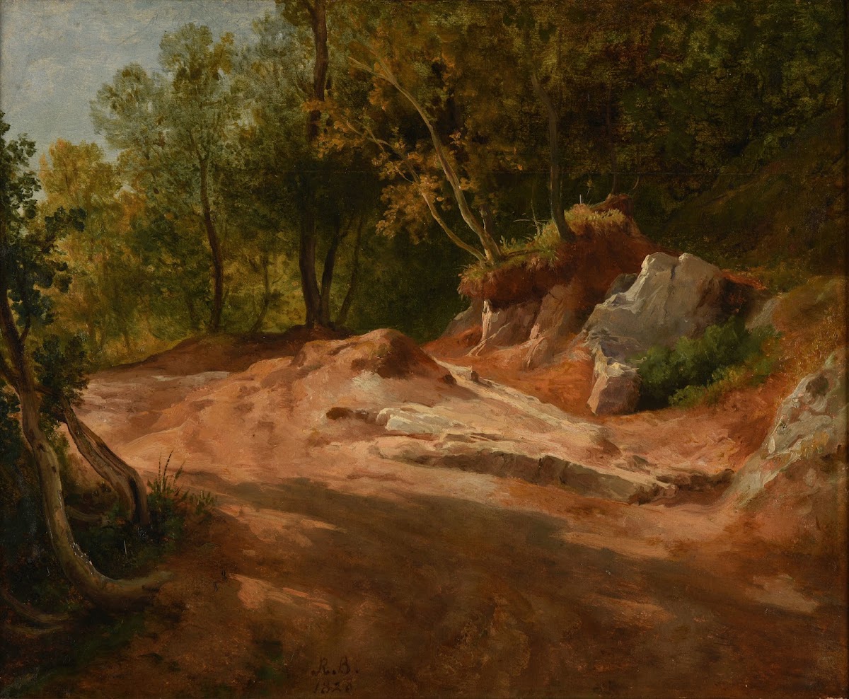 Rochers en forêt 1828