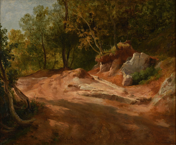 Rochers en forêt 1828