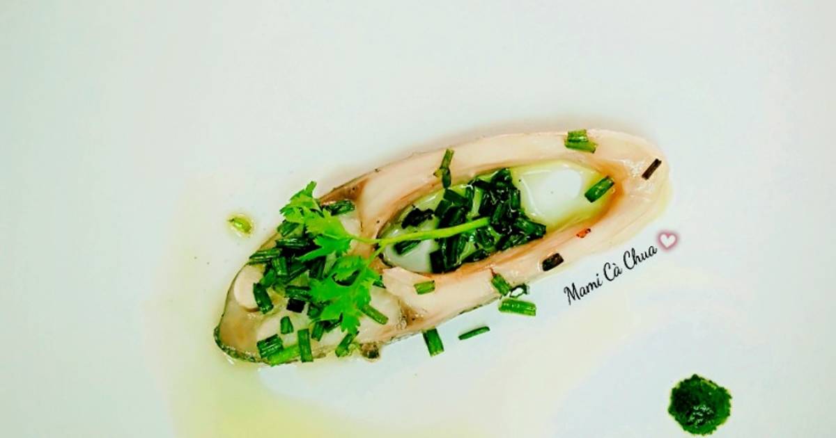 Cá chim rưới mỡ hành