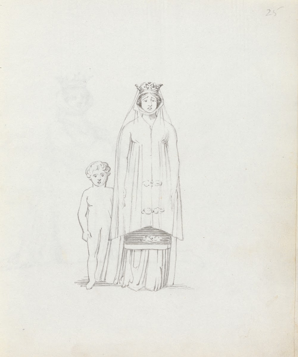Mrs Siddons with small boy frontal view 1783