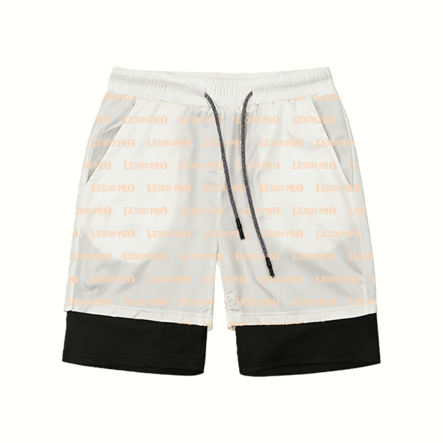 AOP double-layer basketball shorts