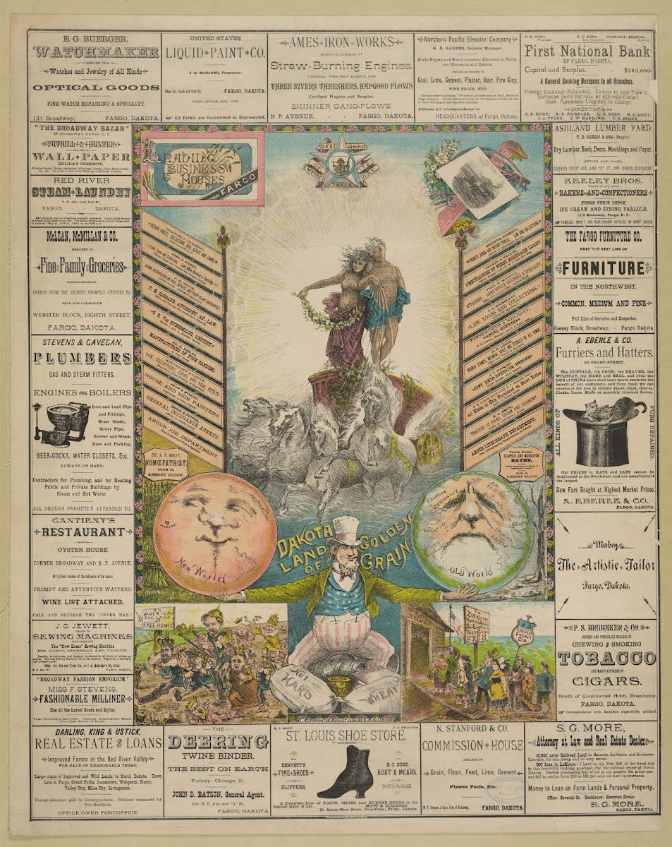 Leading business houses Fargo 1883