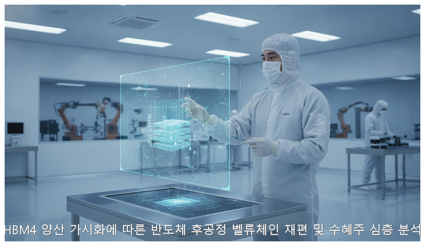 HBM4 양산 가시화에 따른 반도체 후공정 벨류체인 재편 및 수혜주 심층 분석 핵심 안내 및 분석 인포그래픽 (3)
