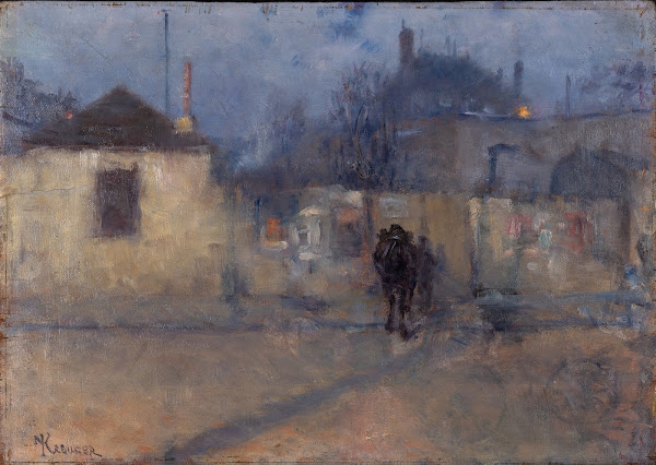 Street in Montparnasse Paris 1884