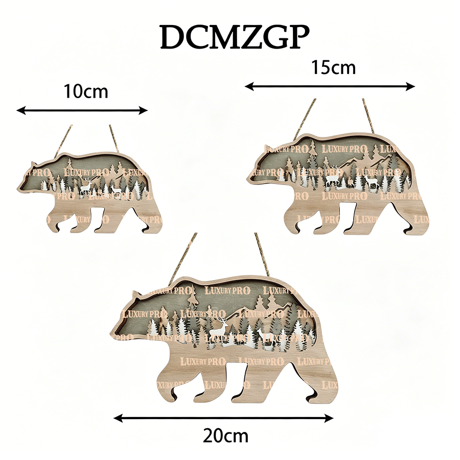 Multi - layer Wooden Hanging Sign