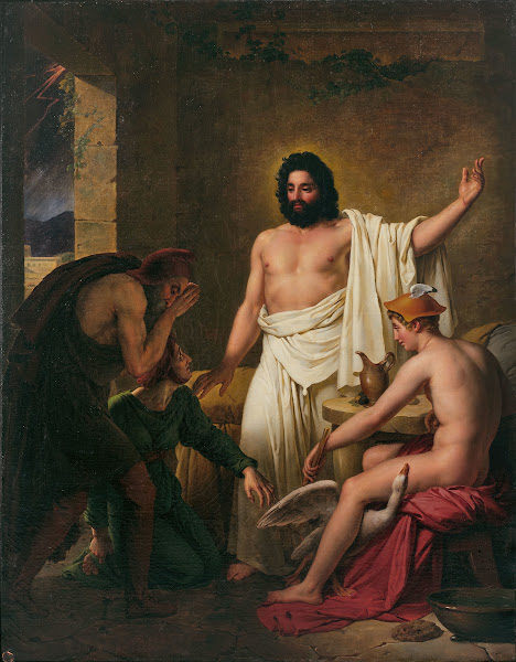 Philémon et Baucis reçoivent Jupiter et Mercure 1818