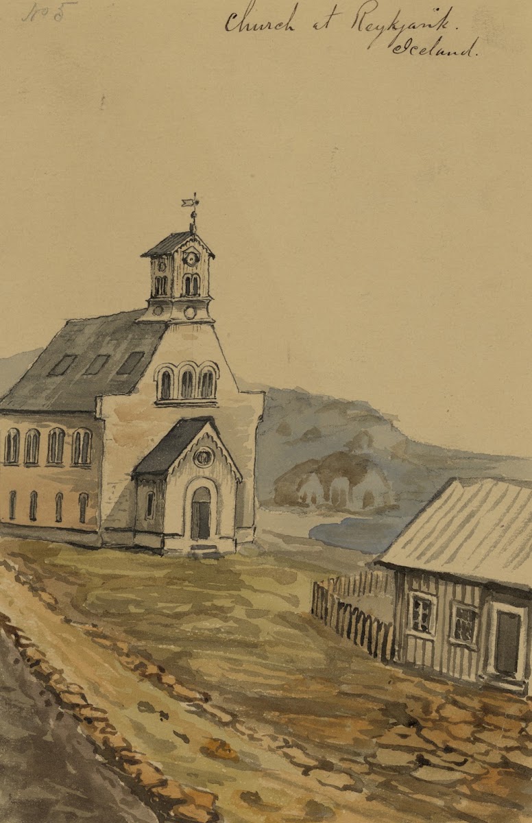 Church at Rejkjavik Iceland 1862