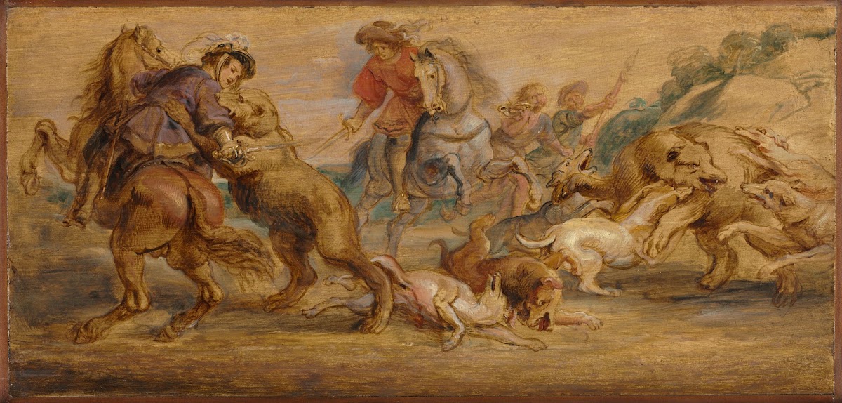 Study for The Bear Hunt for the Alcázar Madrid c 1639
