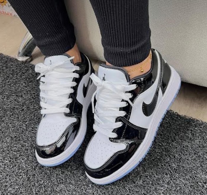 Jordan Retro 1 Low Panda Charol