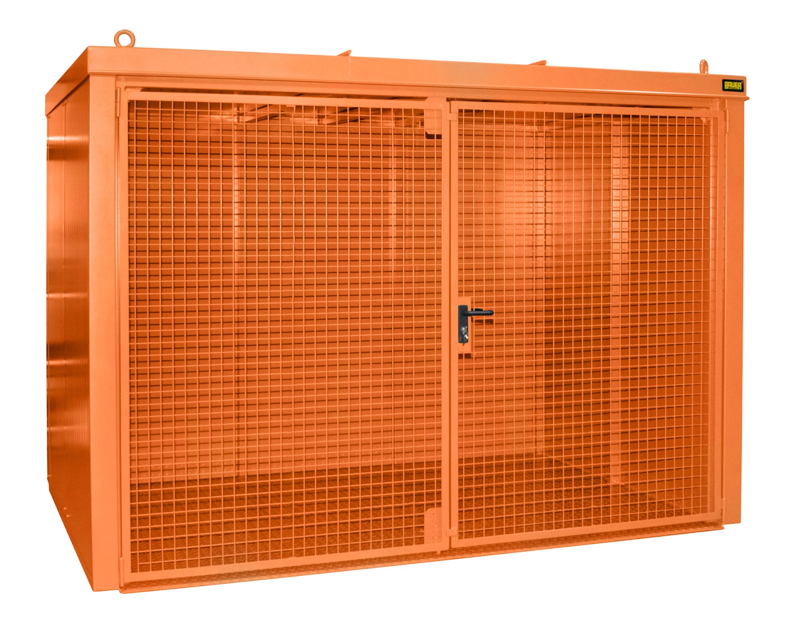 Gasflessen-container GFC-B M5, gelakt, Geeloranje