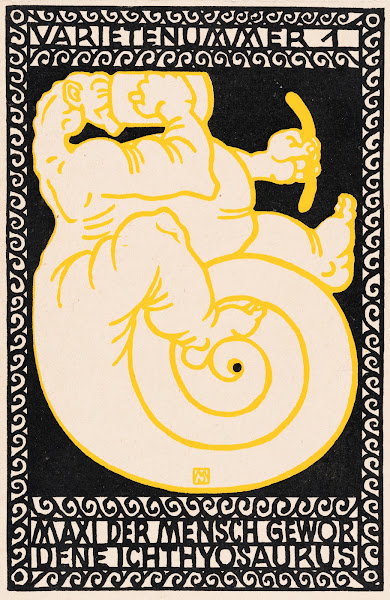 Nr 88 Varieténummer 1 Maxi der Mensch gewordene Ichthyosaurus 1907
