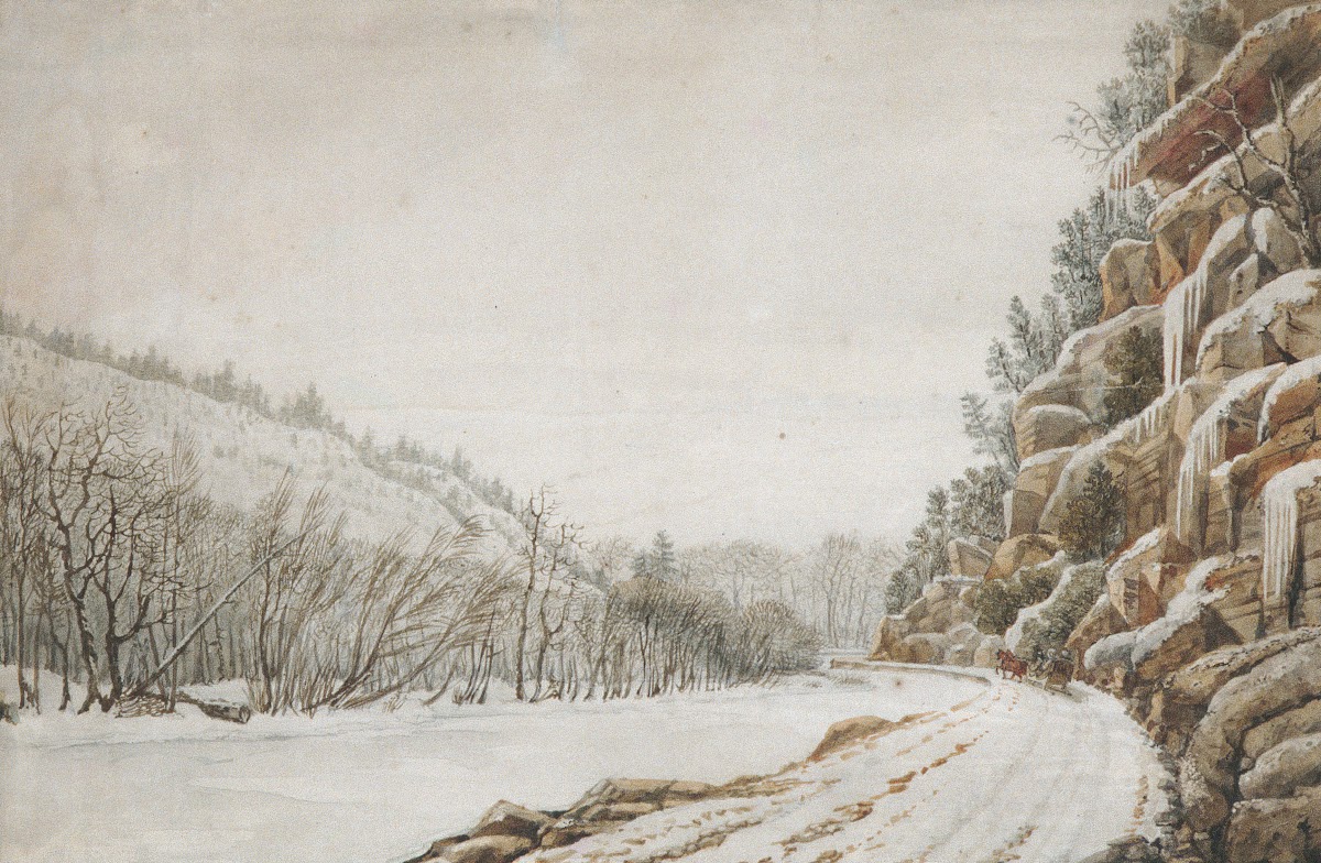 View on the New Turnpike Road on the Margin of the Juniata with a Distant View o