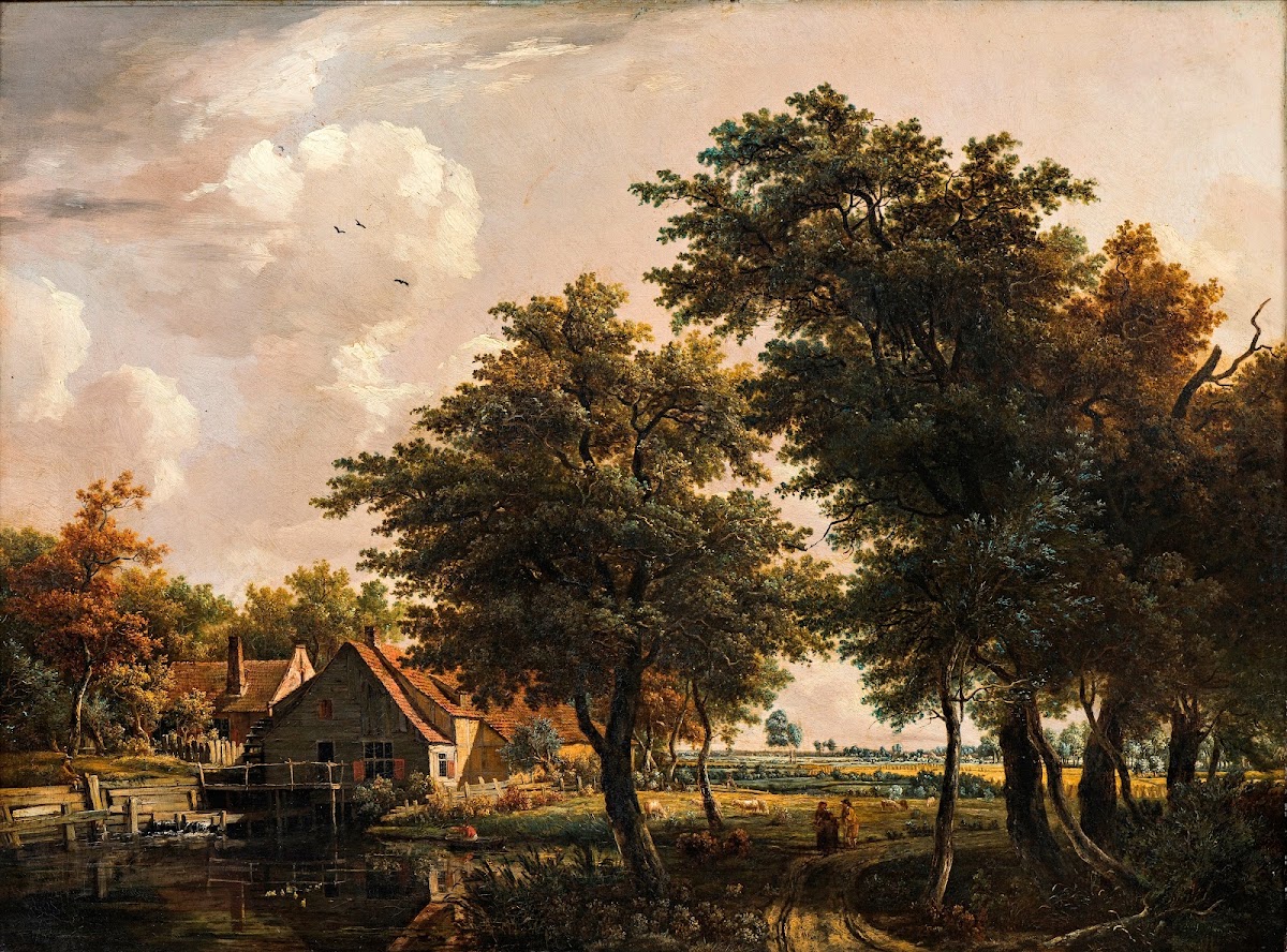 Landscape with watermill