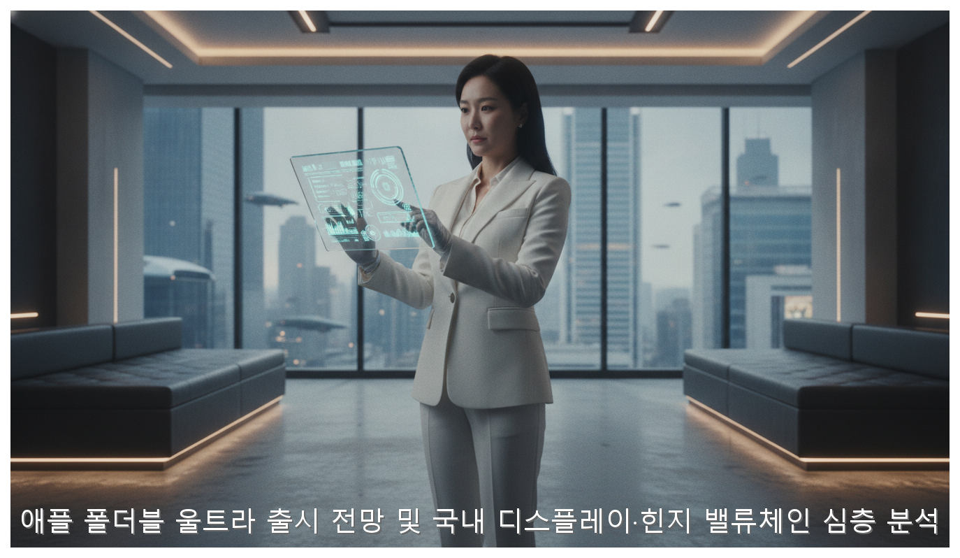 애플 폴더블 울트라 출시 전망 및 국내 디스플레이·힌지 밸류체인 심층 분석 핵심 안내 및 분석 인포그래픽 (5)