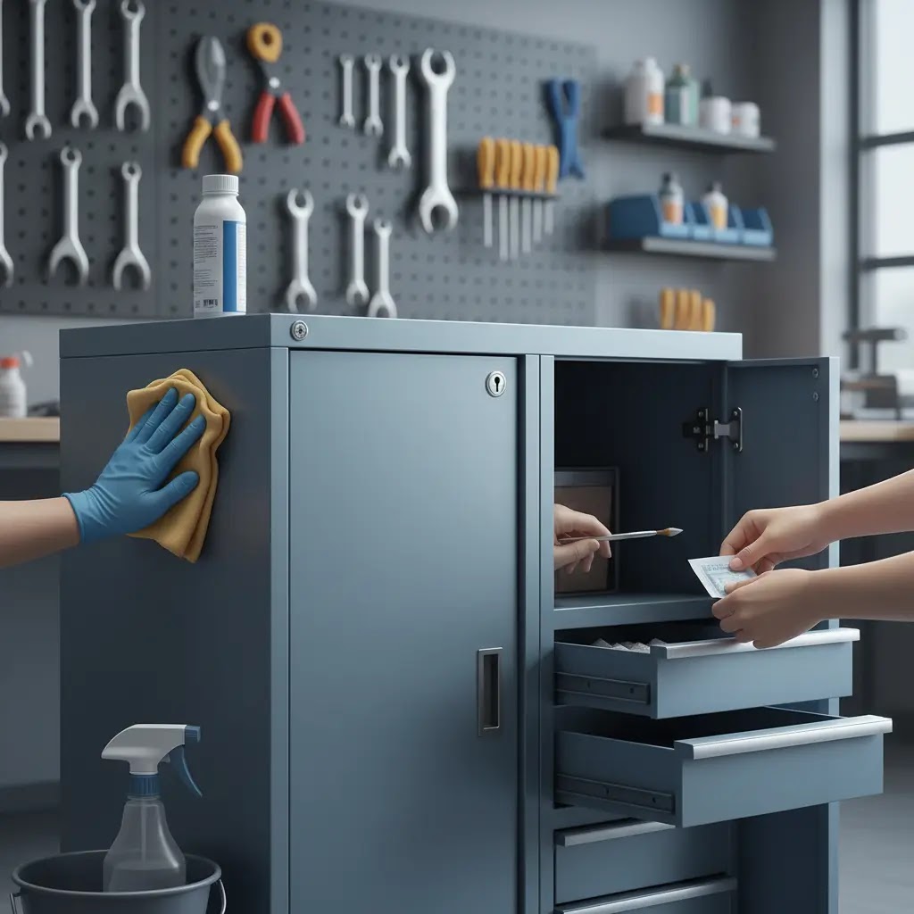 Tips sederhana menjaga lemari kabinet besi tetap awet