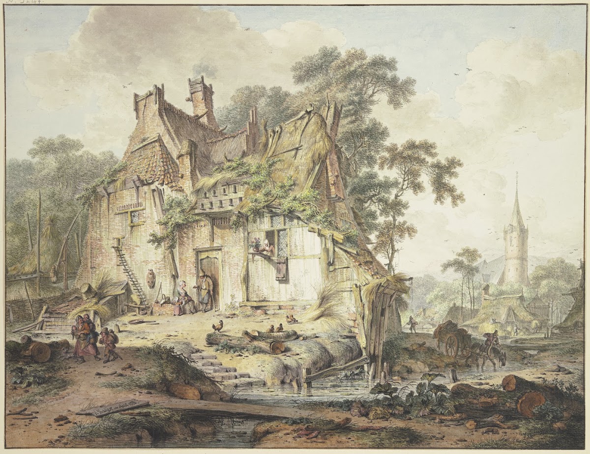 Farmhouse by a Stream 1778