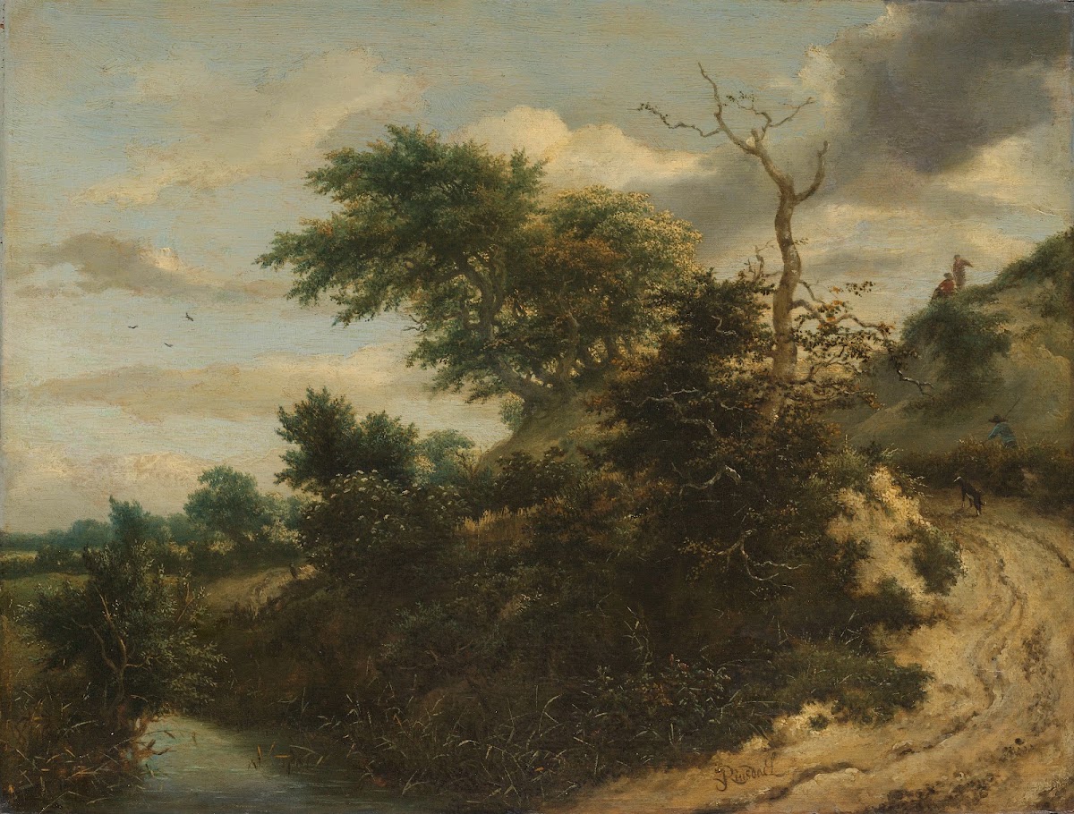 Sandy Track in the Dunes c 1650   c 1655