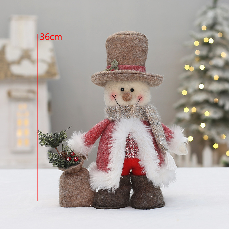 Dekorative Wichtelfigur in Rosa für Weihnachten