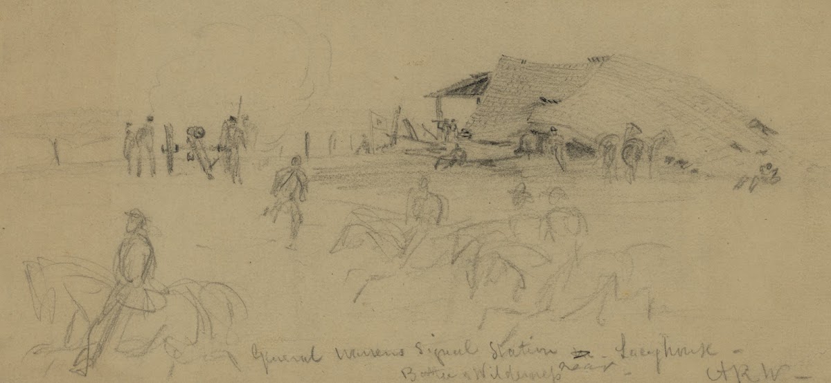 General Warrens Signal Stationnear Lacy houseBattle of Wilderness 1864
