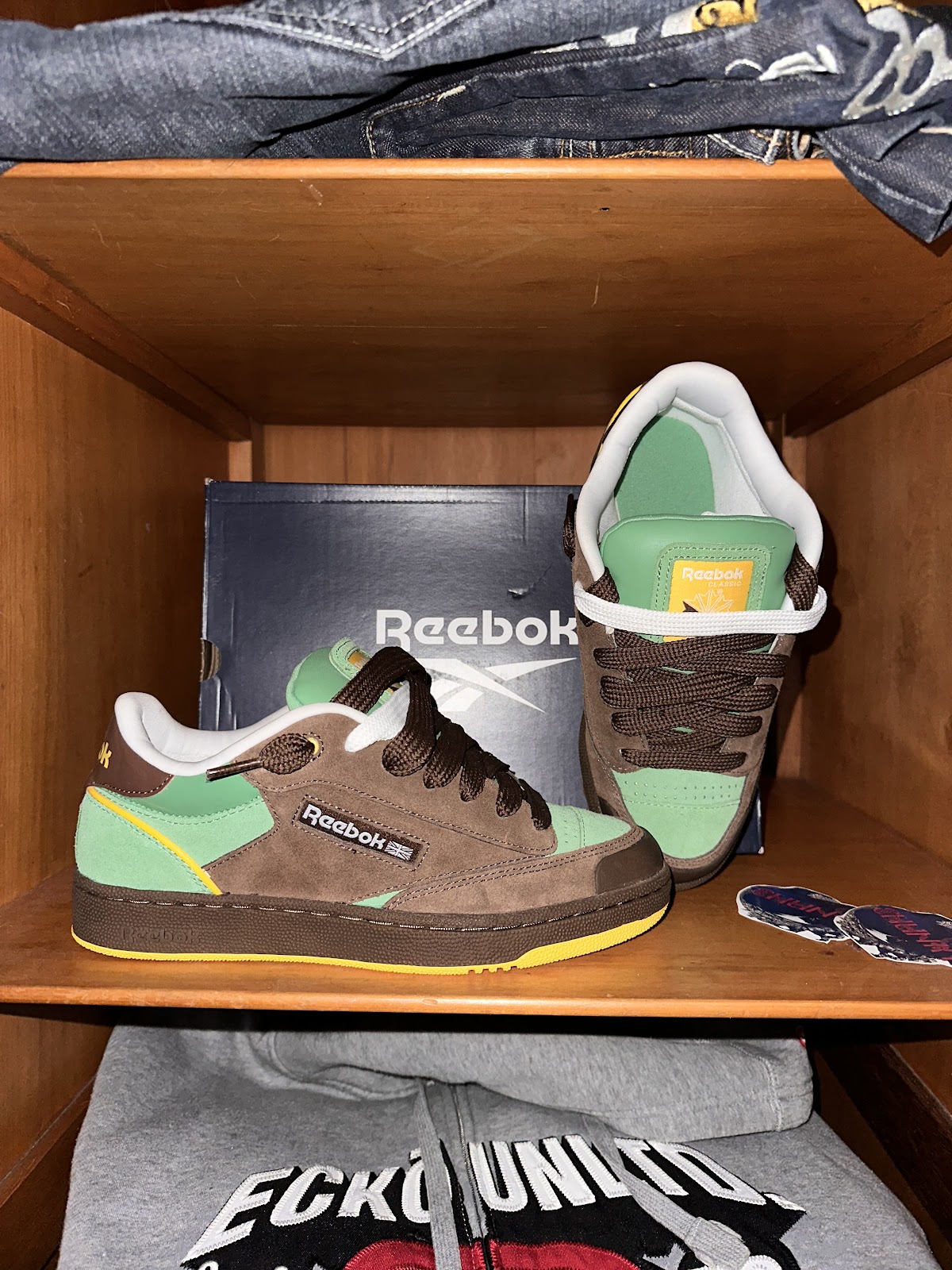 Reebok BULC verde/marrón