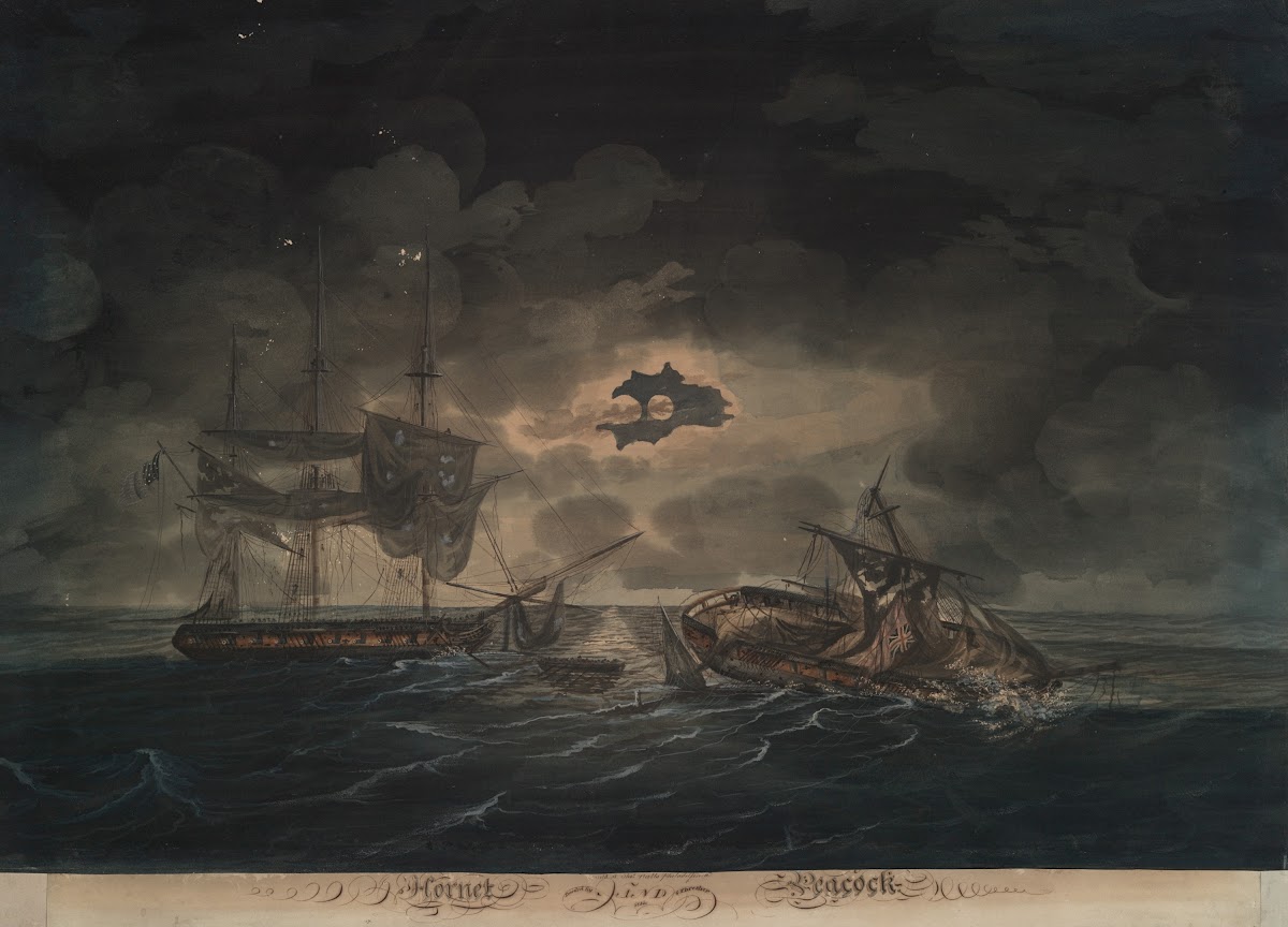 The Hornet US and the PeacockBritish 1813