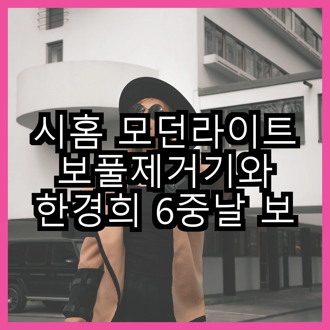 시홈 모던라이트 보풀제거기와 한경희 6중날 보풀제거기, 어떤 기능이 더 눈길을 끌까? 썸네일