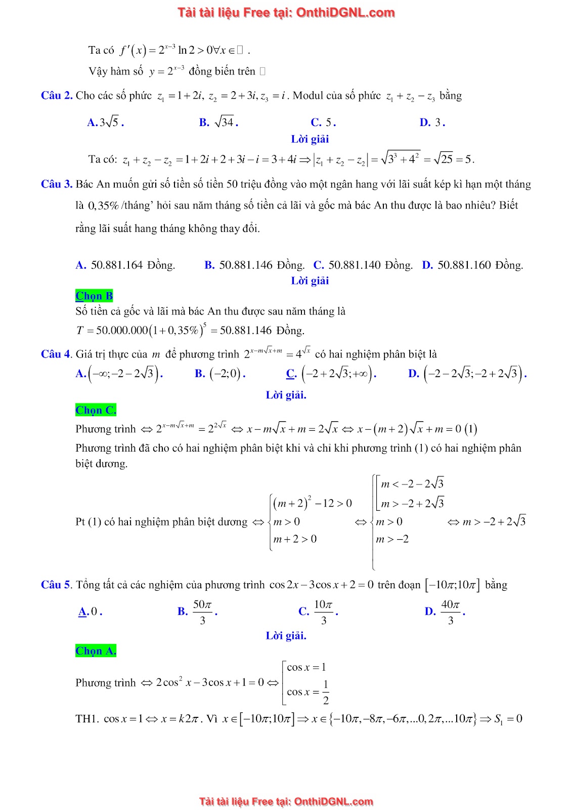 16 Đề ôn DGNL Sư Phạm HN môn toán - có đáp án